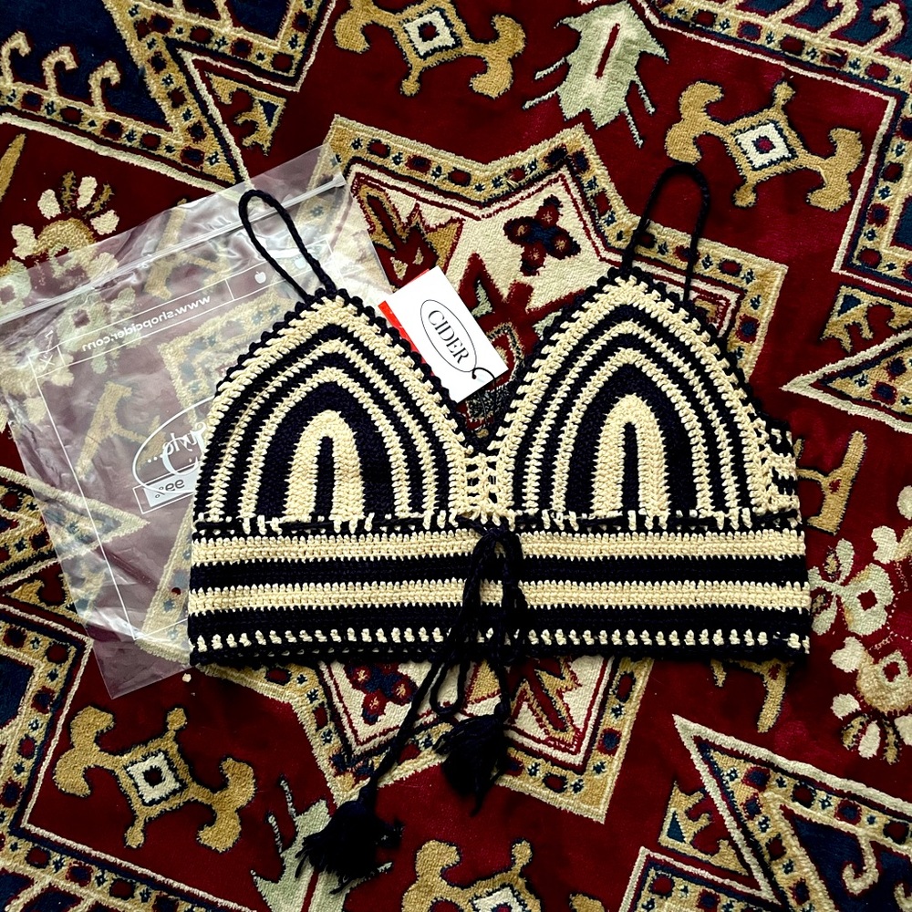 SOLD** Crocheted bra top